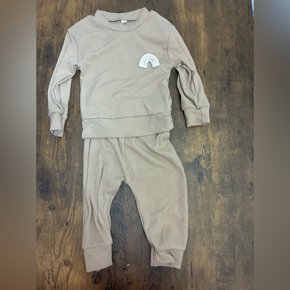 Baby Two Piece Matching Rainbow Outfit